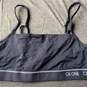 Calvin Klein straight straps comfy sports bra